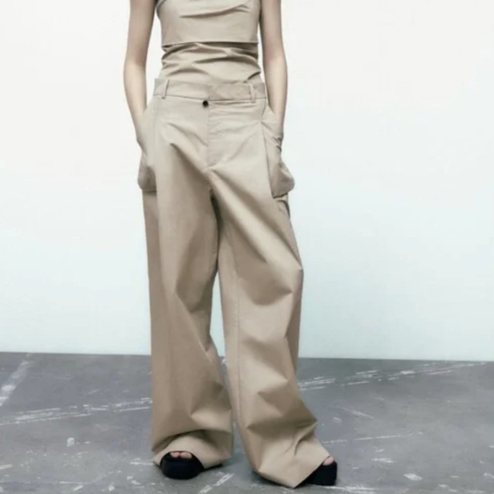 NWT Zara full length pocket pants